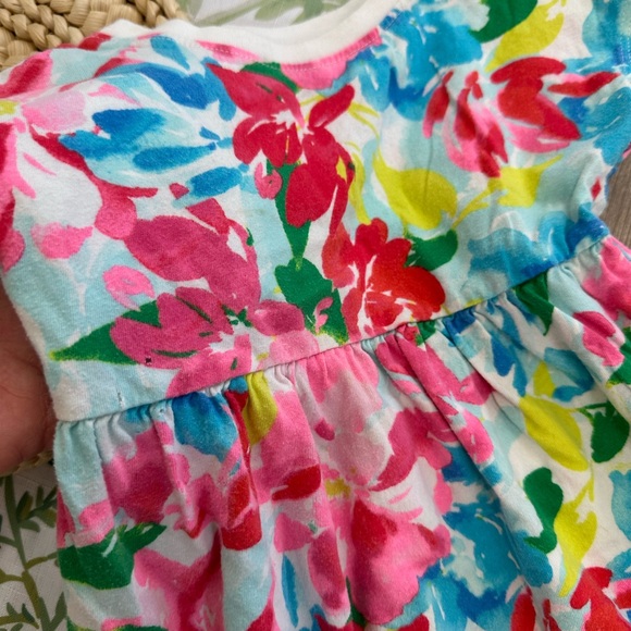 *Play Condition* Old Navy Toddler Girl’s Colorful Floral Casual Dress - Picture 8 of 15